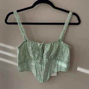 American Threads Cute Crop Corset. Floral Print. Size small (fits like an xs).